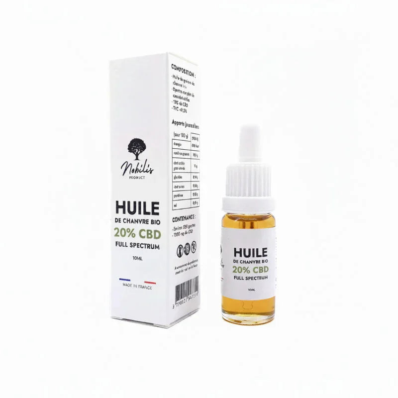 Huile CBD 20% Full Spectrum - Nobilis | Marina CBD